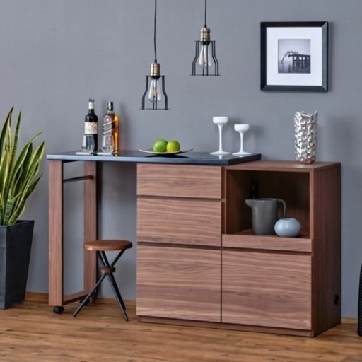 【5/6までにご予約で割引有り】おしゃれなキッチンカウンター　使用期間1年半程