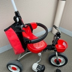 ides折りたたみコンポ　三輪車　レッドの画像