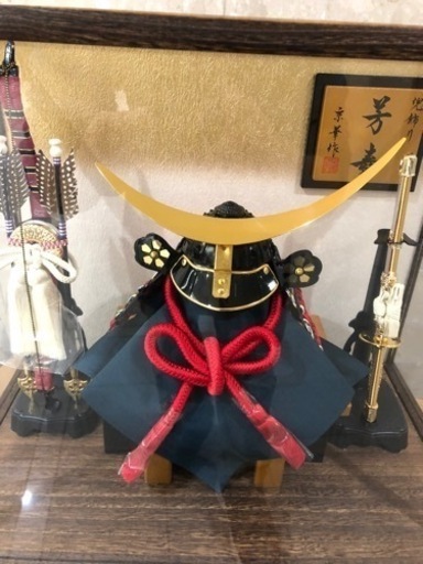 美品　定価60000円　子供の日　五月人形　伊達政宗兜弓付き