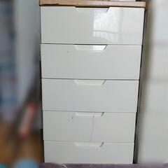 ウッドトップチェスト 5段