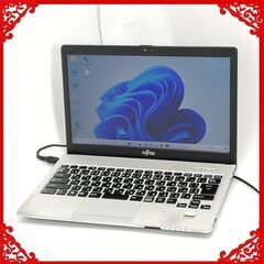日本製 13.3型 ノートパソコン 富士通 S935/K 中古 第5世代 Core i5 4GB 高速SSD 無線 Wi-Fi Bluetooth カメラ Windows11 Office