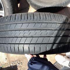 195/55R16　ノーマルタイヤ・ホイールセット　中古タイヤお安くお譲りいたします。の画像
