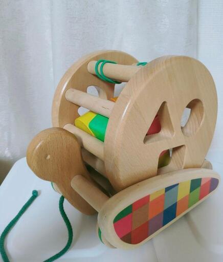 ボーネルンドカラフルプルトーイ＆知育玩具 2歳 引っ張る 鉄琴 シロフォンカー 木製玩具 引き車  音 人気知育おもちゃ