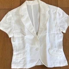 夏用薄手ジャケット　白