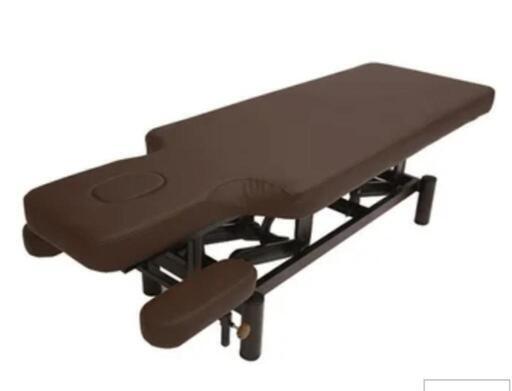 手動昇降 整体ベッド (有孔) 長さ185×幅60×高さ51～80cm ブラウン