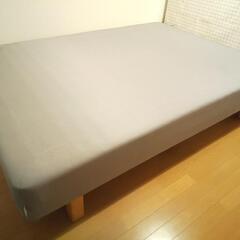 ★イケア IKEA ダブルベッド シンプル マットタイプ GW過ぎたら廃棄ですの画像