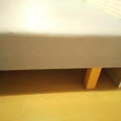 ★イケア IKEA ダブルベッド シンプル マットタイプ GW過ぎたら廃棄ですの画像