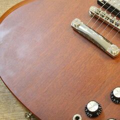 (Y)北大前! 札幌 引取 Epiphone/エピフォン Worn G-400 Worn Brown SG エレキギター 木目 ウッド調 サテン ソフトケース付き 楽器 弦楽器