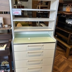 売約済み【BY REUSE 霧島国分新町店 出張買取•見積完全無料¥0】4段引き出し収納付多目的収納棚