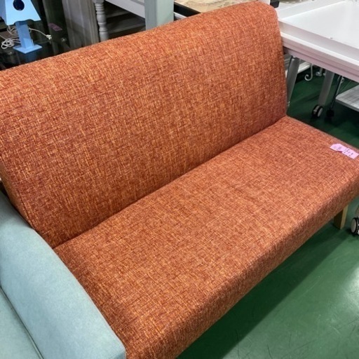 T3★2人がけ★ソファ★オレンジ★