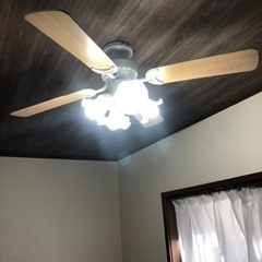 シーリングライト　シーリングファンライト　リモコン付きの画像