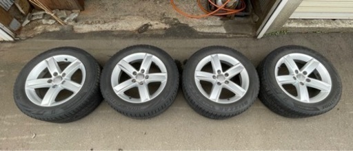 Audi A4 アバントに装着していたアルミホイール&スタッドレスタイヤ