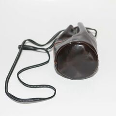新品未使用 　バケットバッグ　本革　ショルダーバッグ 斜めがけ　シンプル　軽量　巾着の画像