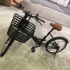 予定者決まりました！カゴ付き折りたたみ自転車　6段変速