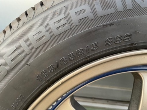 受付一時停止　値下げ　　アルミホイール付き185\65R15