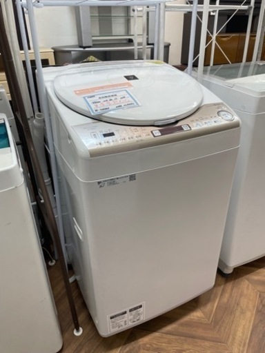 売約済み【BY REUSE 霧島国分新町店 出張買取•見積完全無料¥0】SHARP 全自動洗濯機  2019年製
