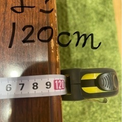 ローテーブル（使用感あり、天板裏の木の剥がれあり）の画像