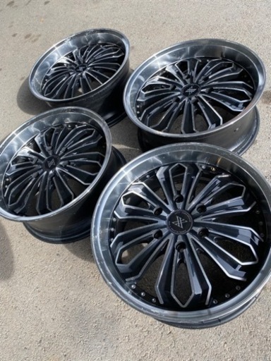 18インチ ハイエース アクト ゼロ ブレイク X 深リム　アルミホイール 7.5J+37 PCD 139.7 6H 4本セット