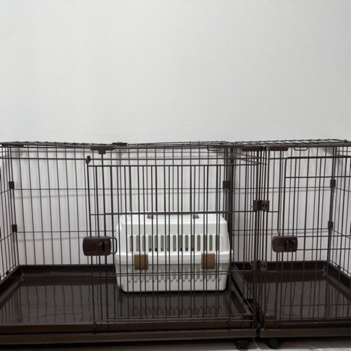 【値下げしました】子犬お迎え3点セット（ケージサークル・クレートキャリー・給水器）犬猫小動物ペット用