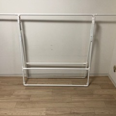 部屋干し ハンガーラック120~200cm【美品】（5/10~1...
