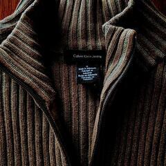 カルバン・クライン コットンニット :ブラウン Mの画像