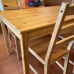 IKEA ダイニングセット　差し上げます(取りに来て下さる方に)の画像
