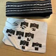 メンズ浴衣　Lサイズ: 自宅で1回だけ着用　下駄・帯セットの画像