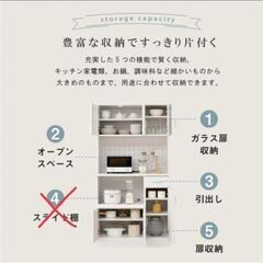 5/10まで！　訳あり　食器棚