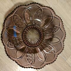 レトロ カットガラス パープルの画像