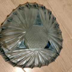 レトロ カットガラス ブルーの画像