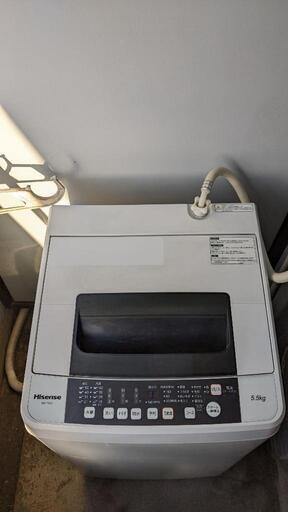 2019年製　洗濯機　Hisense(ハイセンス)　HW-T55C