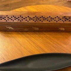 【譲ります】木製・陶器お香立て お香 ライターの画像