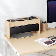 ケーブルボックス ライトブラウンの画像