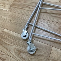 【最終お値下げ】【無印】スチールユニットシェルフ・追加用帆立・大・グレー　4本の画像