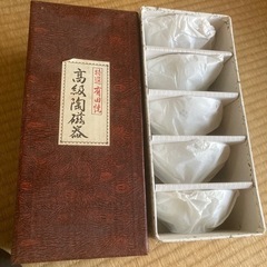 未使用　箱入り茶碗　ほたる焼きの画像