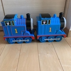 値下げ トーマスの貯金箱とお菓子入れセットの画像