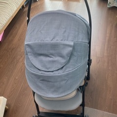 メチャカル　オート4キャスエッグショック　ブルーBL コンビ軽量ハイシート55cmの画像