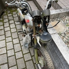 YAMAHA MR50 オフロードバイク　キック降ります　部品取りの画像