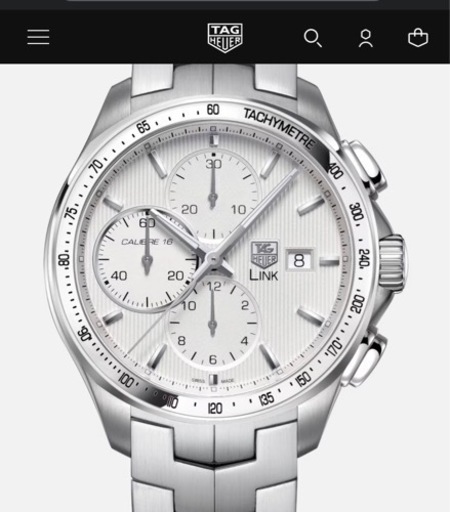 TAG HEUER タグホイヤー リンク キャリバー16 腕時計 時計 メンズ 防水 オートマチック 自動巻き メカニカル アナログ クロノグラフ ステンレス メタル シルバー ベージュ CAT2011.BA0952