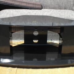 JM17194)テレビ台 滝口木材㈱ ガラス 幅：約90cm 高...