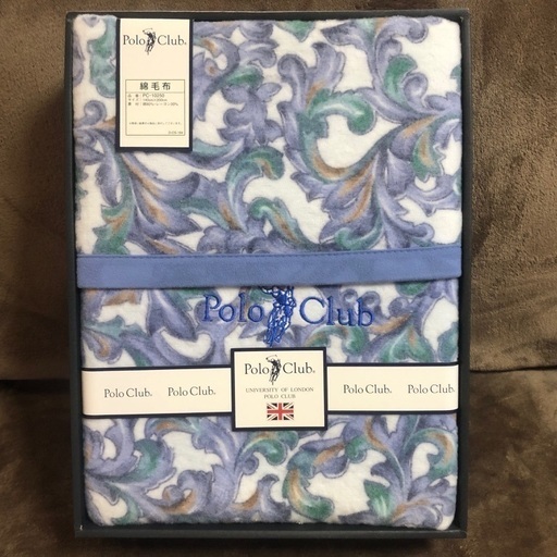 【未使用】POLO CLUB 綿毛布 シングル 140ｘ200cm