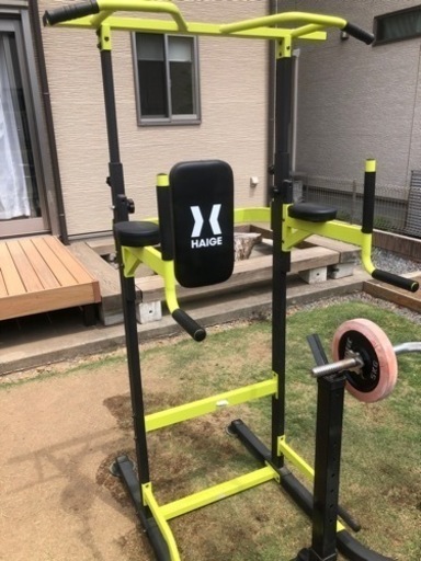 ベンチプレス、懸垂台、wシャフト
