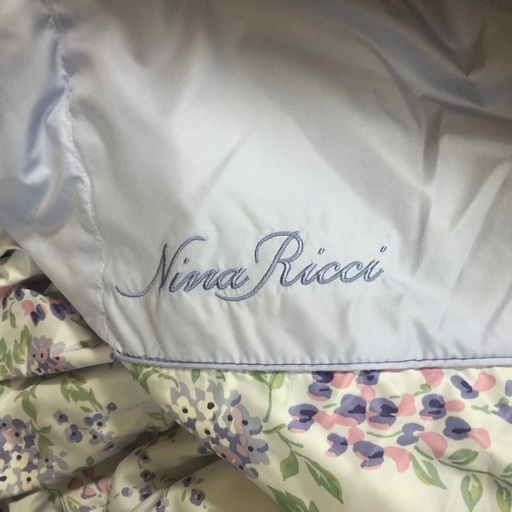 【未使用】NINA RICCI ニナリッチ 羽毛肌掛けふとん ホワイトダウン0.3kg 150×210cm シングルロング