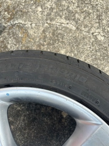 Z33 中期 純正ホイール4本タイヤセット(バリ溝)