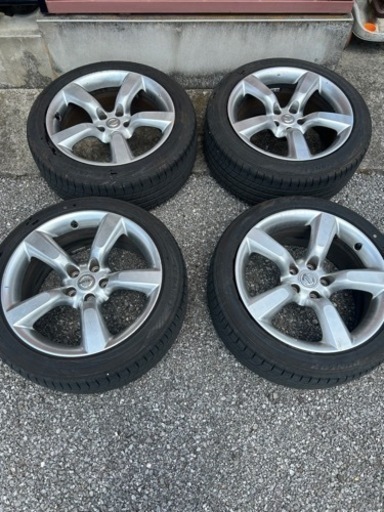 Z33 中期 純正ホイール4本タイヤセット(バリ溝)