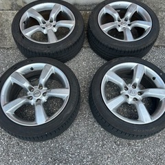 Z33 中期 純正ホイール4本タイヤセット(バリ溝)