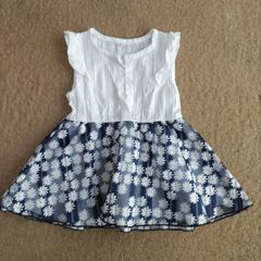 ワンピース　３点セット　花柄 90サイズの画像