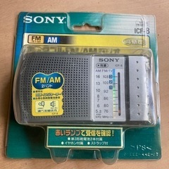 受け渡し完了　SONY ソニー　ポータブルＦＭ／ＡＭラジオ