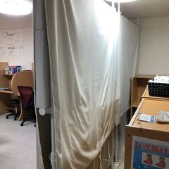 山善 突っ張りハンガーラック 2台  利用 DIY カベ 仕切り...