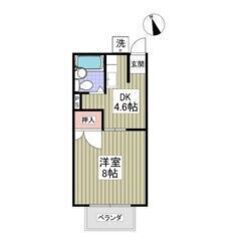 💖初期費用８万円💖東武小泉線「西小泉」駅徒歩22分🌟1DK🎵管理番号「191089」  - 邑楽郡